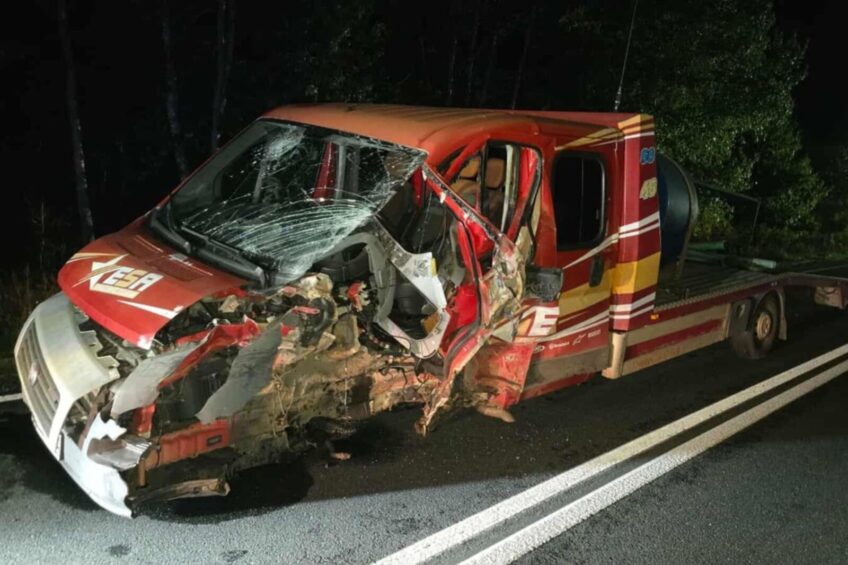 Kierowca Clio wjechał w autolawetę. Był pod wpływem narkotyków