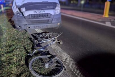 Na DK 10 bus potrącił rowerzystę na przejściu dla pieszych