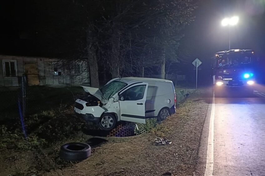Nowe Hołowczyce: kolizja osobówki i vana. Sprawca pijany