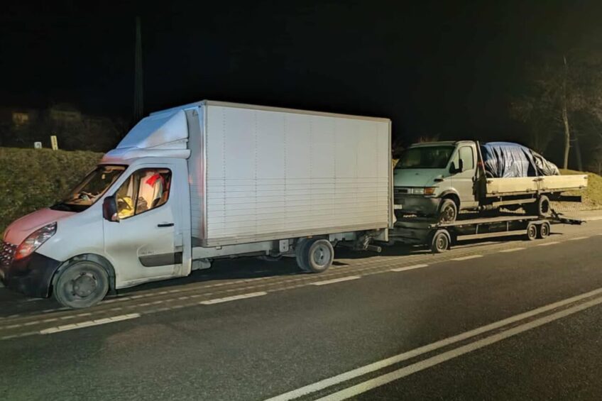 Partyzantka na DK 19. Zestaw przeciążony a Jetta w busie luzem