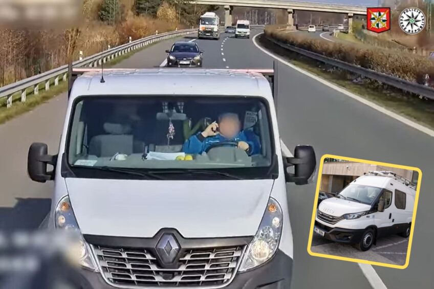 Telefon w ręce albo frytki – policyjny „Dajlak” robi robotę (WIDEO)