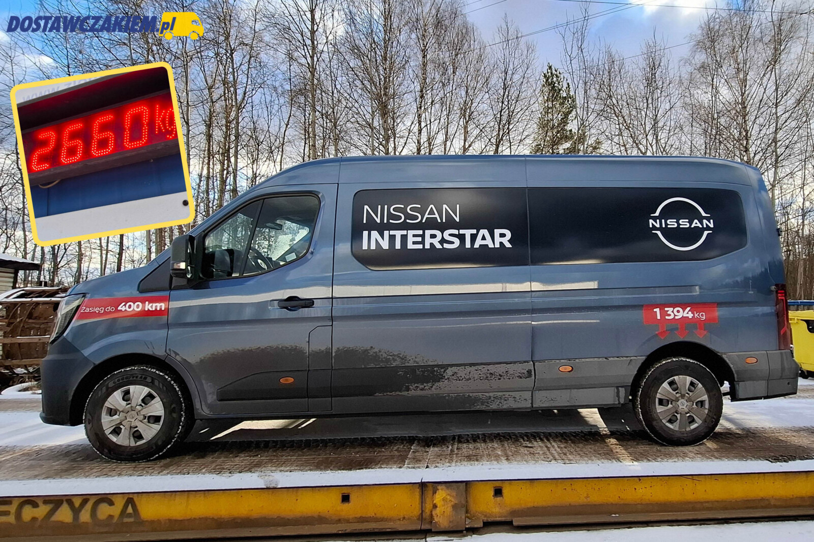 Test: Nissan Interstar-e L3H2 – masa własna, ładowność, kubatura paki