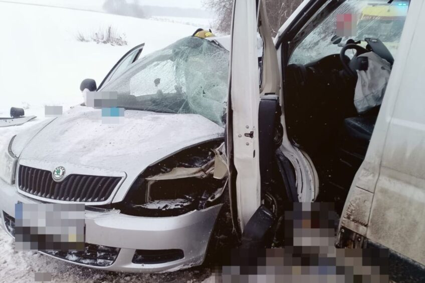 Tragiczne zderzenie Boxera z Octavią na DW 863 pod Biłgorajem