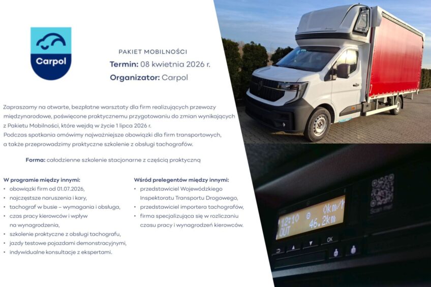 „Tacho” w busach – Carpol organizuje bezpłatne warsztaty dla przewoźników