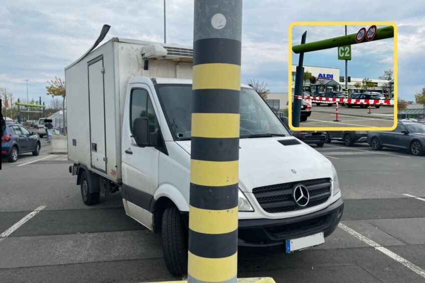 Chłodnią pod niską bramownicę – straty na ponad 10 000 euro