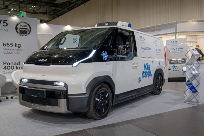 Kia PV5 z zabudową izotermiczną Gruau – premiera na WorldFood Poland 2026