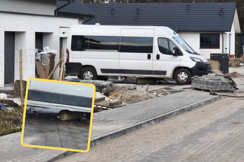 W Ducato wybuchła butla CNG – akcja strażaków trwała kilka godzin