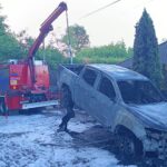 Elektryczny Maxus eT90 spalił się nocy w Mysłowicach