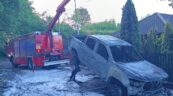 Elektryczny Maxus eT90 spalił się nocy w Mysłowicach