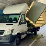 Sprinter uderzył w niski wiadukt skalpując zabudowę kontenerową