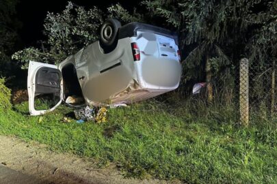 Toyota Proace City dachowała na DK 25. Pomógł druh OSP