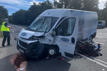 Kierowca Ducato nie ustąpił pierwszeństwa. Nie żyje motocyklista
