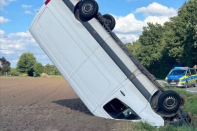 Sprinter sprowadzony do pionu – nietypowa kolizja w Borken