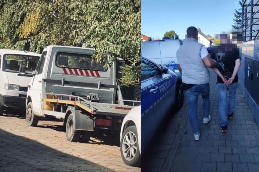 Ukradł autolawetę i 400 l paliwa – miał przy sobie narkotyki